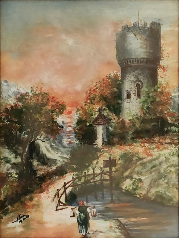 ArteDiAlina.com painting: Fall, once upon a time